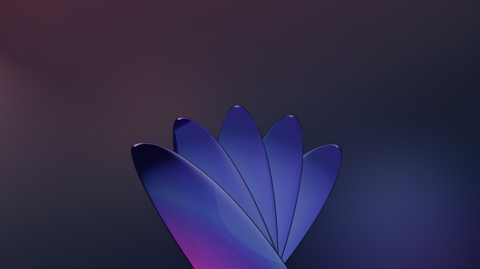 Glassmorphism Blender gradient minimalism