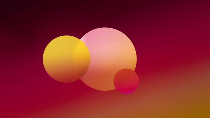 Blender abstract gradient spheres