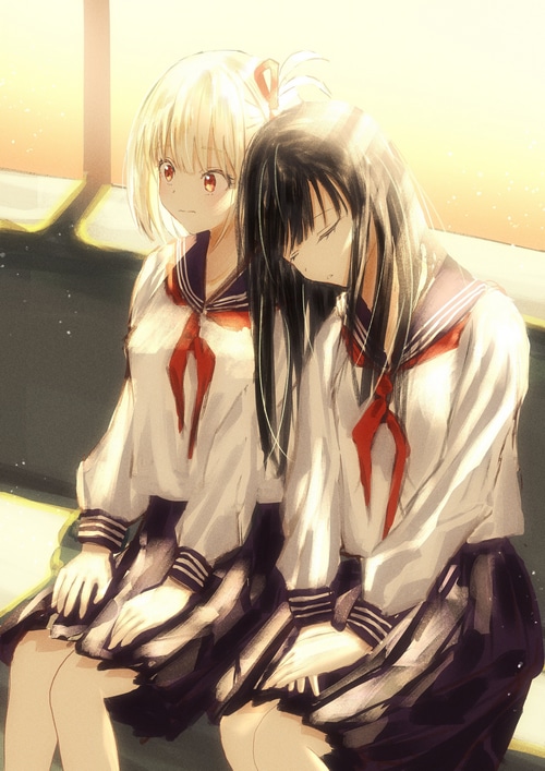 Nishikigi Chisato and Inoue Takina from Lycoris Recoil