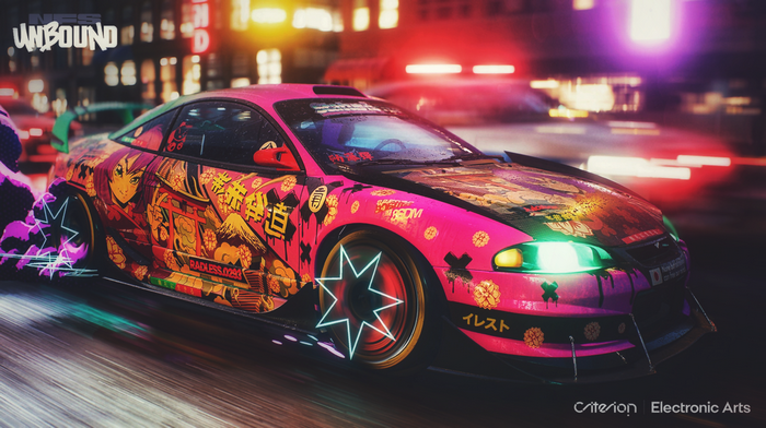 Need for Speed Unbound anime-styled car
