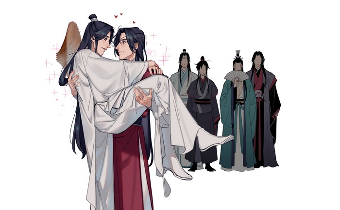 Xie Lian and Hua Cheng Intimate Moment