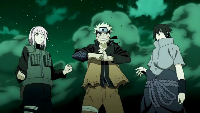 Naruto Shippuden: Naruto, Sakura, and Sasuke