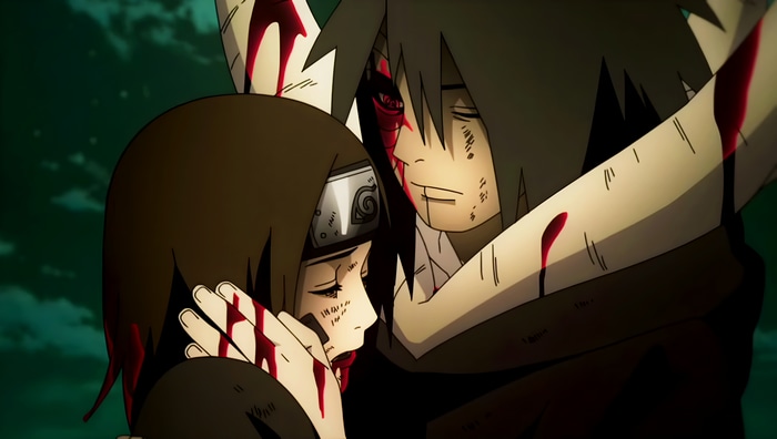 Naruto Shippuden: Obito and Rin Covered in Blood