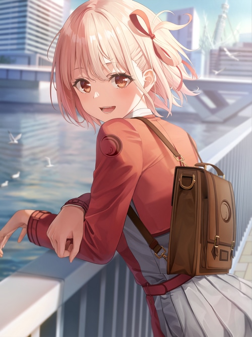 4K fan art of Nishikigi Chisato from Lycoris Recoil