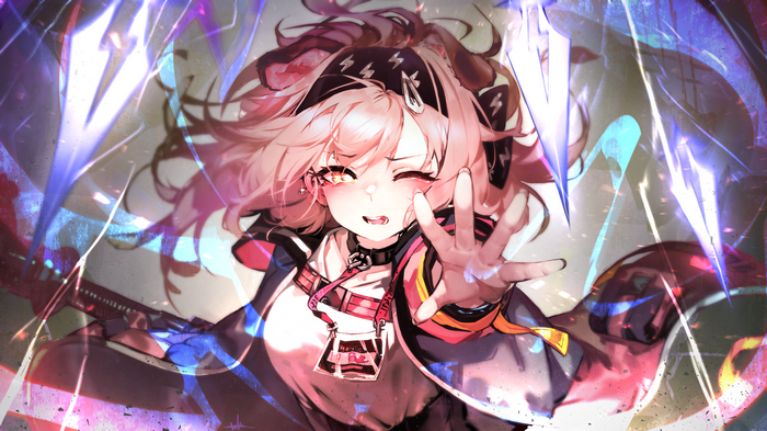 Goldenglow from Arknights reaching out