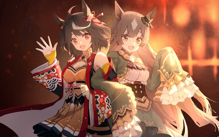 4K Uma Musume Pretty Derby Kitasan Black and Satono Diamond