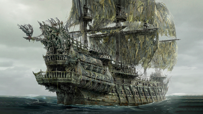 The Flying Dutchman ship from Pirates of the Caribbean