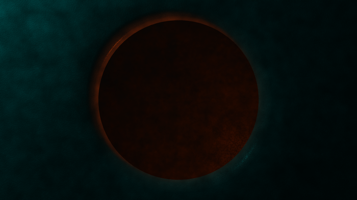 4K Blender artwork of a dark circle