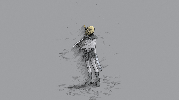 Clare from Claymore with a sword