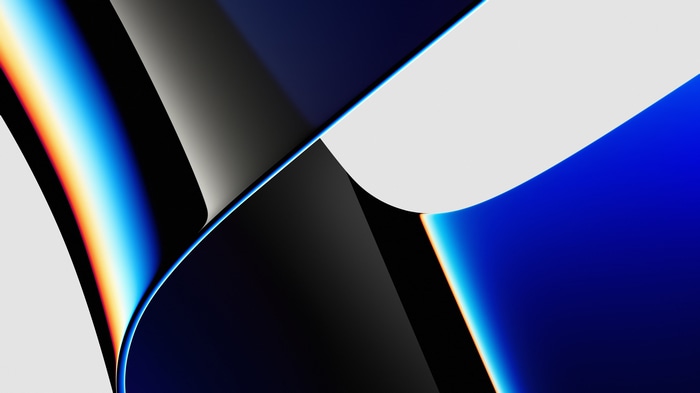 Abstract gradient with blue and orange hues