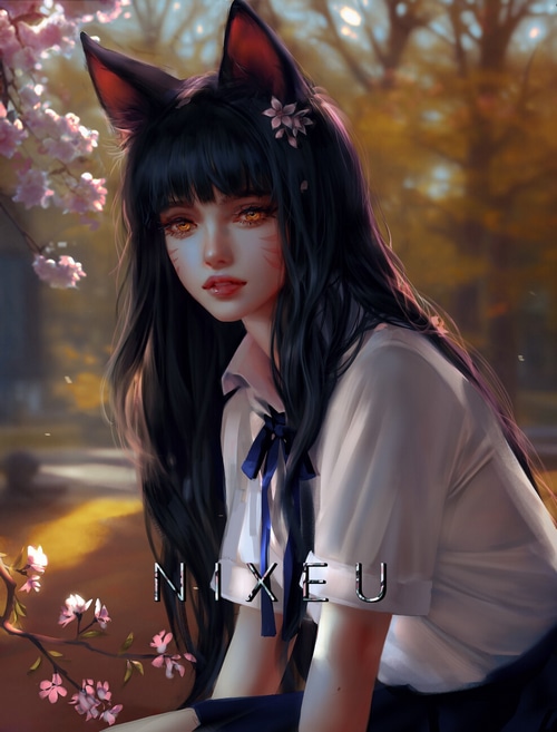 Ahri the fox girl from League of Legends