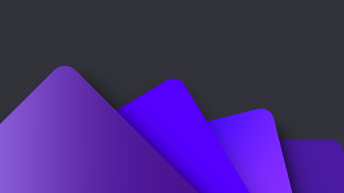 Purple abstract shapes on dark background