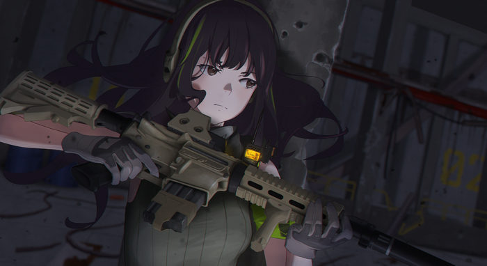 4K Girls Frontline M4A1 fan art