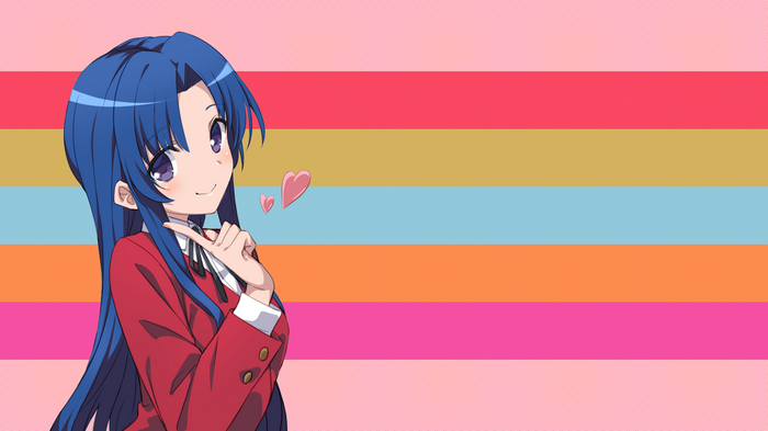 4K Toradora! Ami Kawashima with blue hair