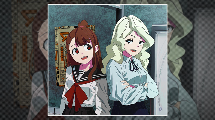 Atsuko Kagari and Diana Cavendish from Little Witch Academia