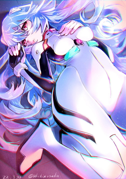 Rebuild of Evangelion Ayanami Rei Fan Art