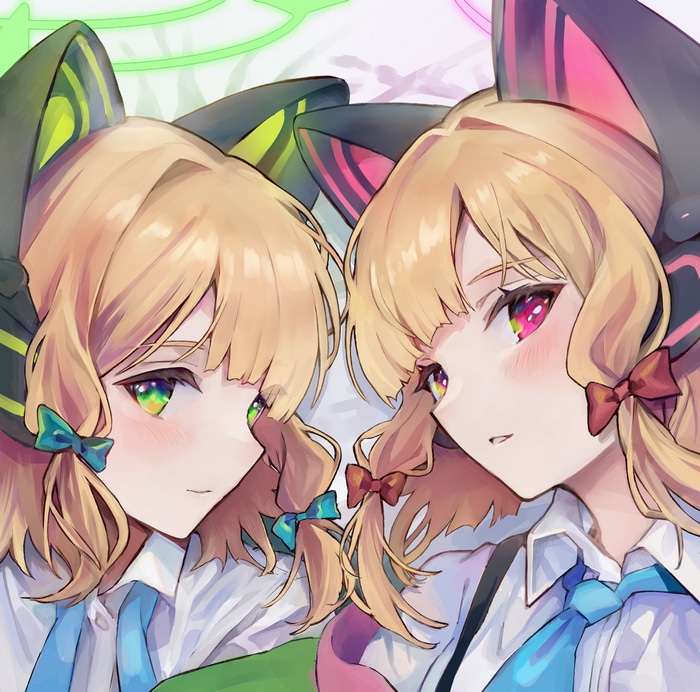 Saiba Momoi and Saiba Midori from Blue Archive
