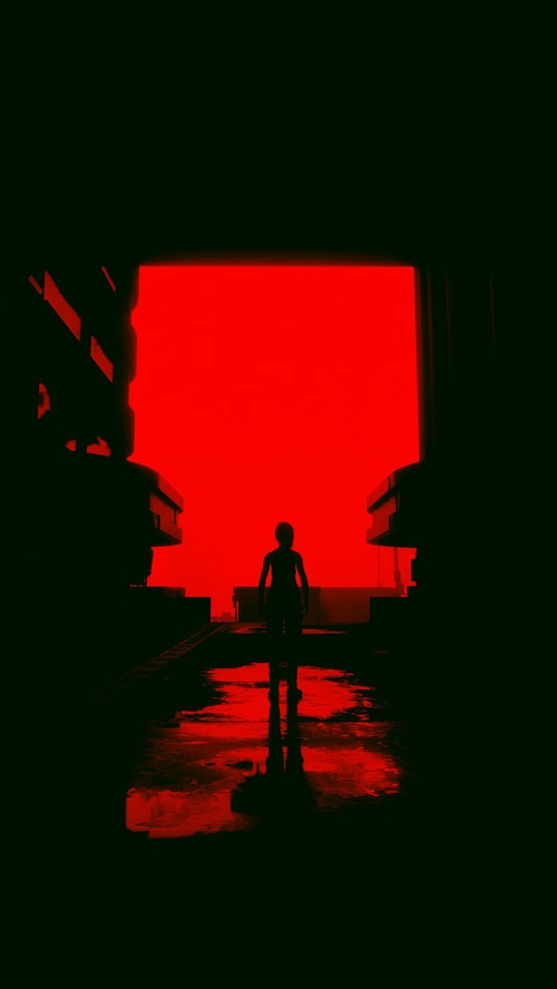 4K Cyberpunk 2077 Samurai Silhouette