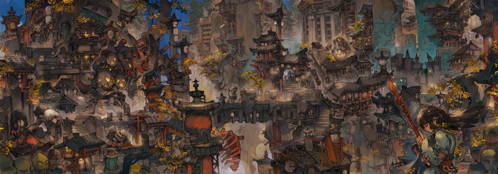 4K Fantasy City with Chinese Architecture by Pengfei Yan