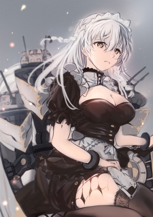 Hermione in a maid outfit from Azur Lane