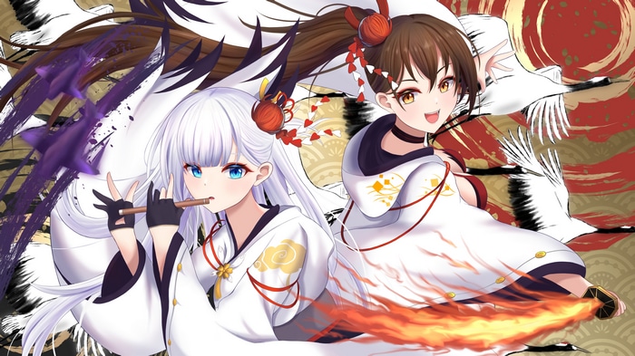 Azur Lane Shoukaku and Zuikaku fan art