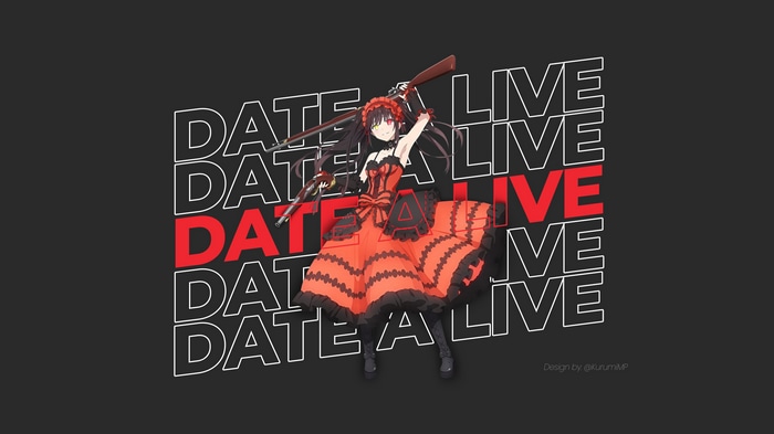Tokisaki Kurumi from Date A Live with a gun