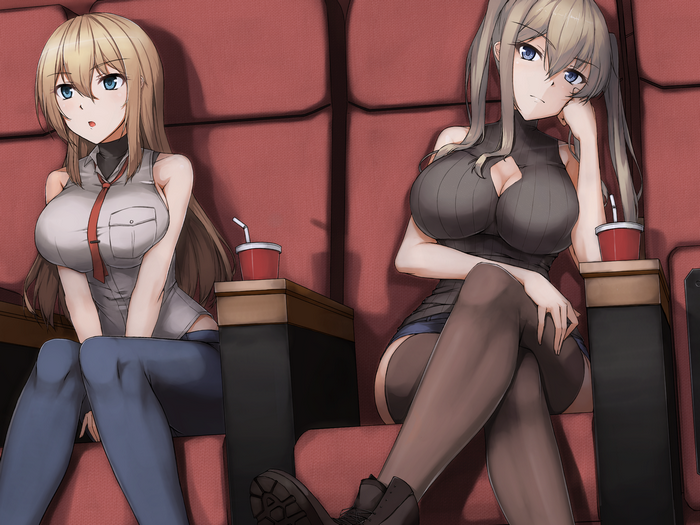 Kantai Collection: Graf Zeppelin and Bismarck at the Cinema