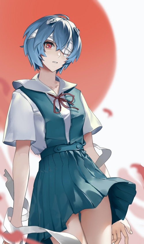 Rebuild of Evangelion Ayanami Rei Fan Art
