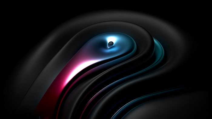 3D Abstract Water Drops Concept Art