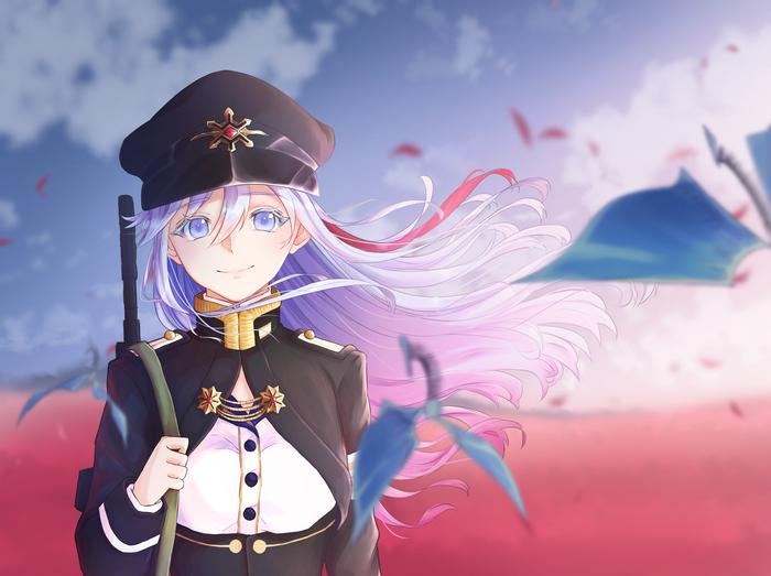 Vladilena Milizé from Eighty-Six in military uniform