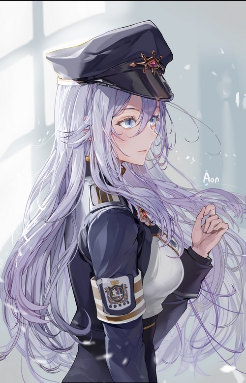 Vladilena Milizé from Eighty-Six in a military uniform