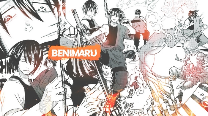 Benimaru Shinmon Collage from Fire Force Manga