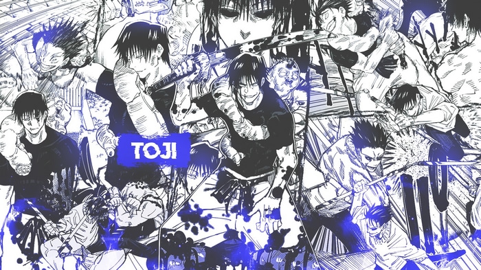 Toji Fushiguro Collage from Jujutsu Kaisen