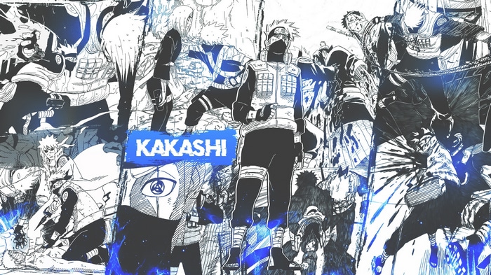 Kakashi Hatake Naruto Manga Collage
