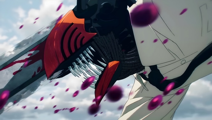 Denji with Chainsaw Man in 4K
