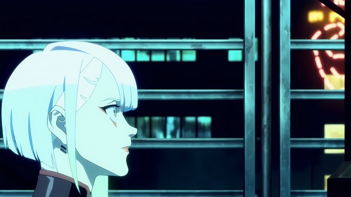 4K Anime screenshot of Lucy from Cyberpunk: Edgerunners