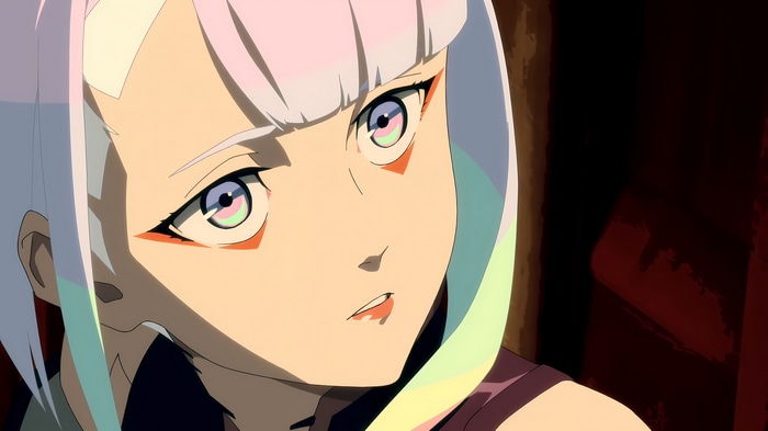 4K Anime screenshot of Lucyna Kushinada from Cyberpunk: Edgerunners