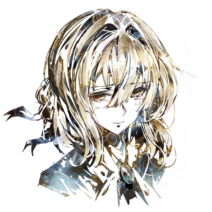 Violet Evergarden Crying with Tears