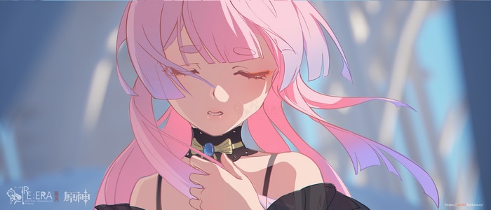 Sangonomiya Kokomi from Genshin Impact with pink hair