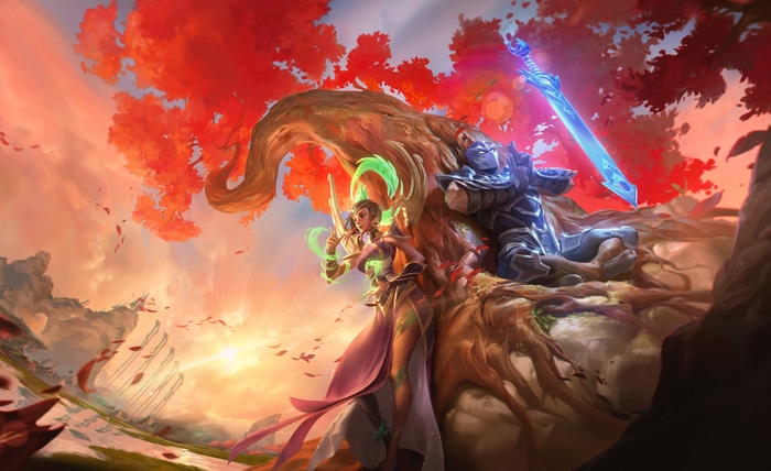 League of Legends: Karma and a Knight