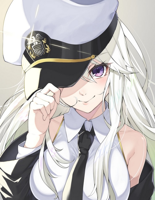 Azur Lane Enterprise fan art with hat