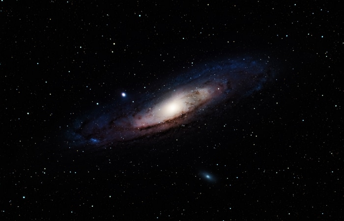 The Andromeda Galaxy and stars in deep space
