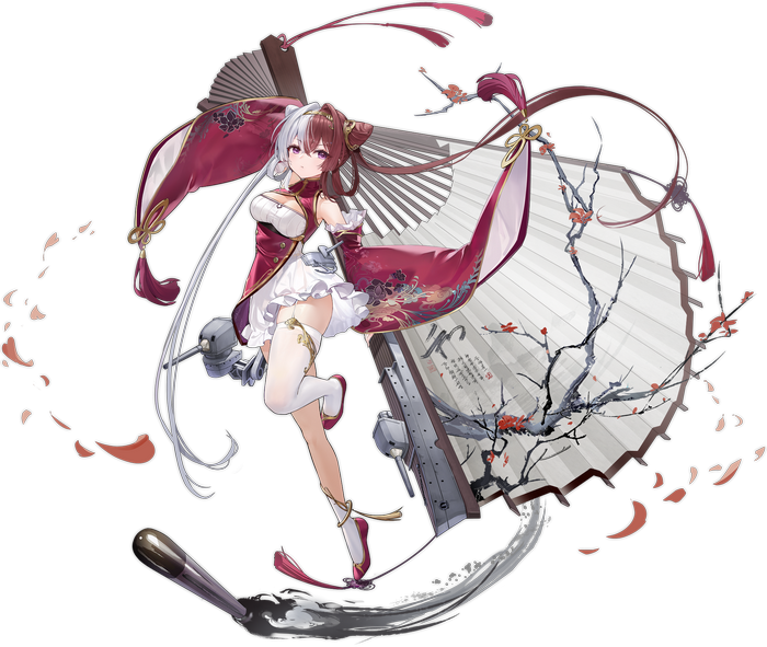 Chao Ho from Azur Lane with a fan