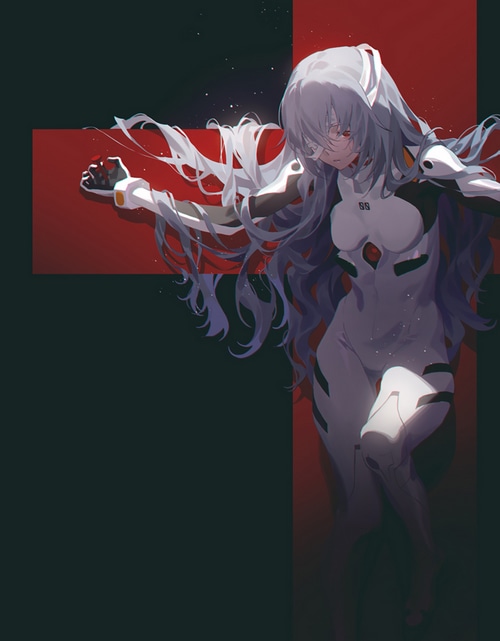 Rebuild of Evangelion Ayanami Rei Fan Art