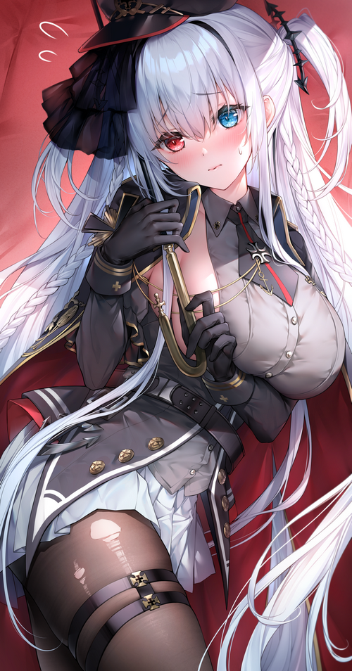 Elbing from Azur Lane with heterochromia