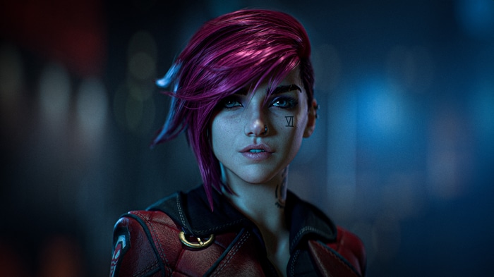 4K fan art of Vi from Arcane and League of Legends