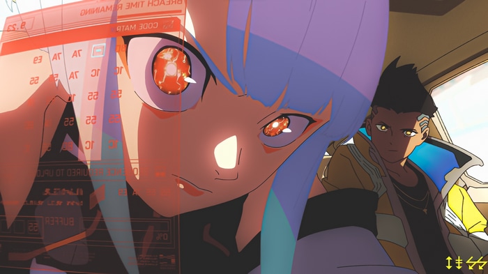 Lucy and David in Cyberpunk: Edgerunners
