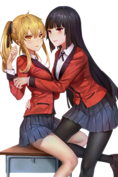 Saotome Meari and Jabami Yumeko from Kakegurui fan art
