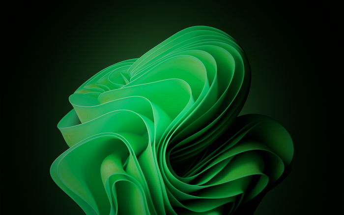 Windows 11 Green Abstract 4K