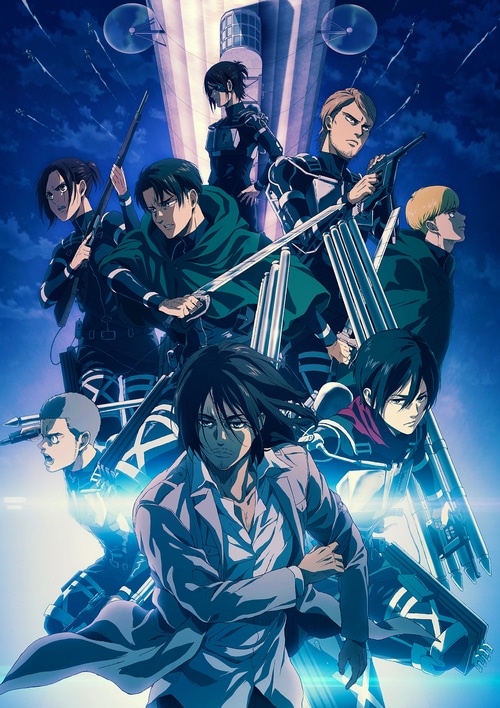 Attack on Titan characters in battle gear